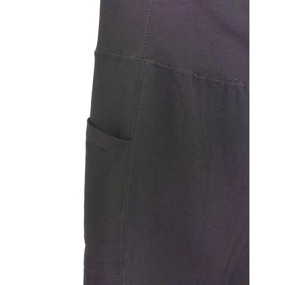 Bebe Sport Women's Black Yoga Pants L, of cotton and spandex, wide leg, NWT - Picture 10 of 10